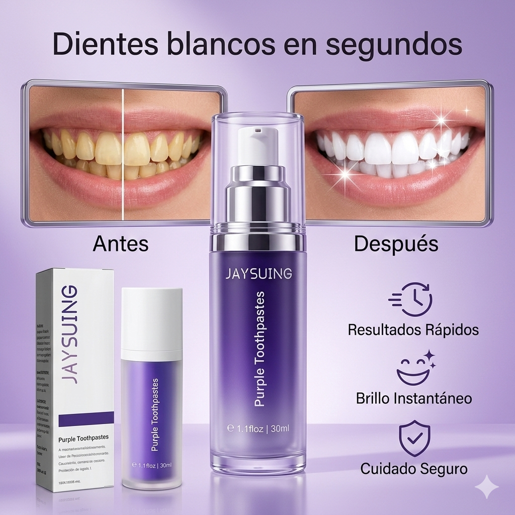 (REGALO!) Dientes perfectos en 30 segundos- Serum blanqueador V34 Pro.