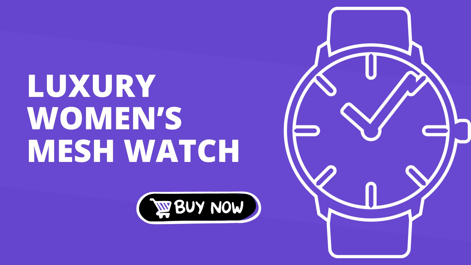Luxury Women’s Mesh Watch
