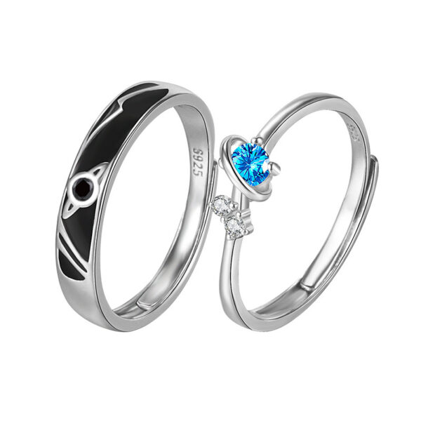 Dream Planet Couple Rings Fashion Personality Rings Men and Women Rings - Image 6