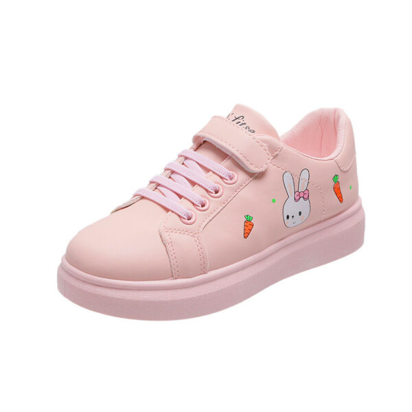 Fashion big kids sports soft-soled white shoes - Image 2