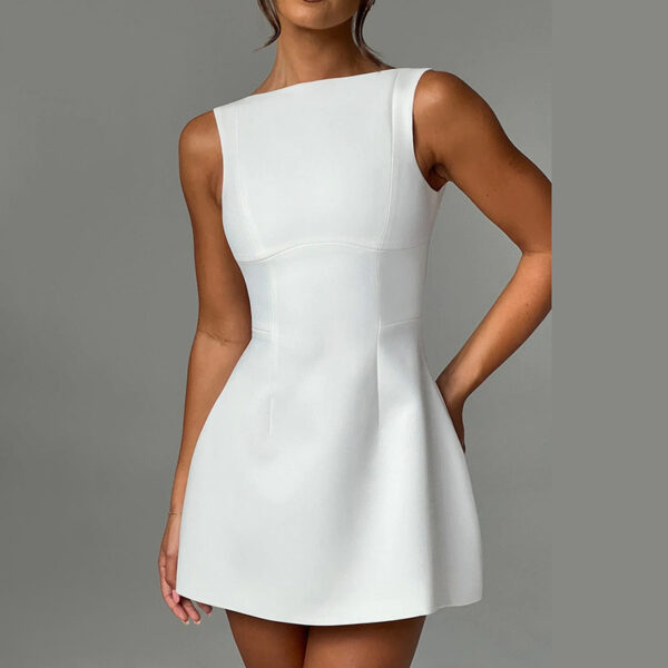 Sexy Slim-fitting Backless Dress Summer Sleeveless Short Dresses - Image 3