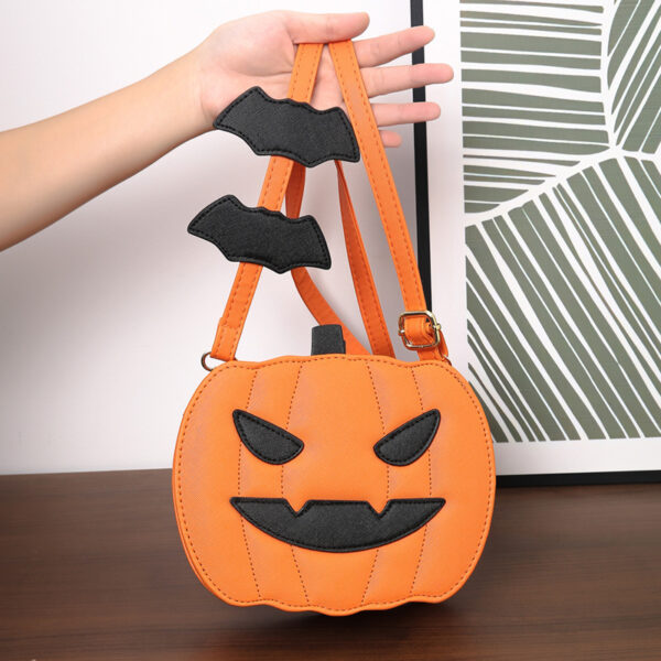 2023 Halloween Bags Funny Pumpkin Cartoon Shoulder Crossbody Bag With Bat Personalized Creative Female Bag - Image 10